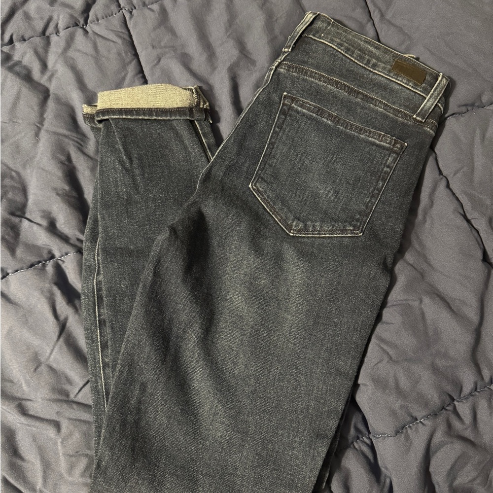 PAIGE Dark Blue Straight Jeans